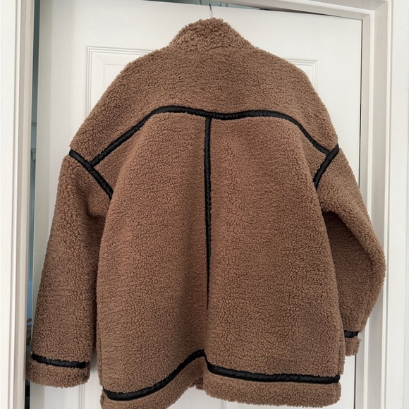 Abercrombie & Fitch Sherpa Aviator Jacket - Picture 4 of 5